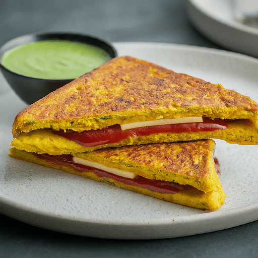 Besan Cheela sandwich recipe