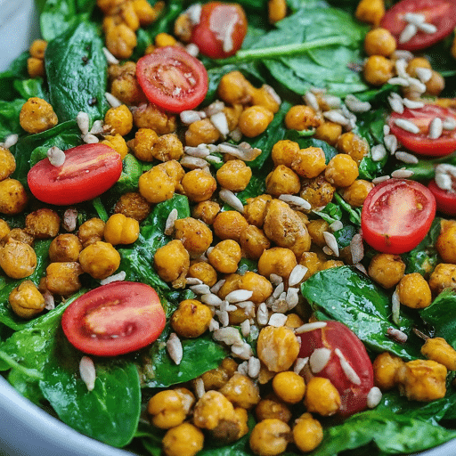 Chickpea Spinach Salad