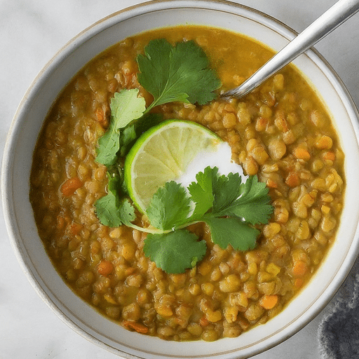 Curried Lentil Soup with Coconut