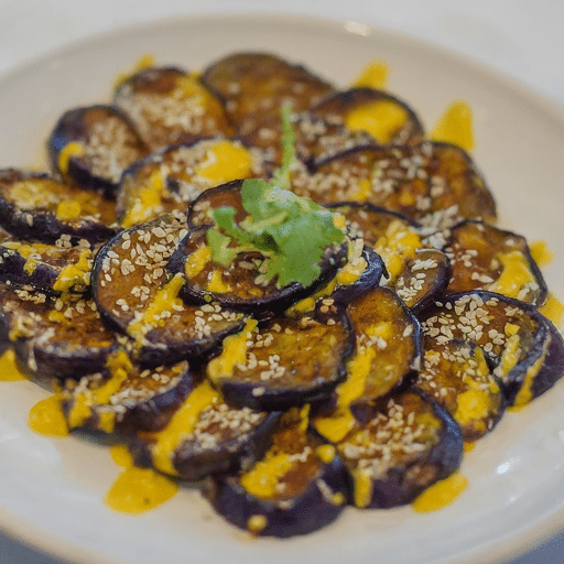 Curry Spiced Roasted Eggplant