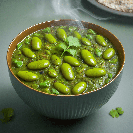 Jain Lilva Beans Sabji