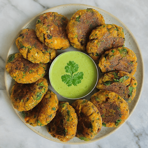 Oats and Chickpea Tikki