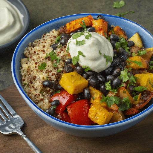 Vegan Burrito Bowls with Quinoa