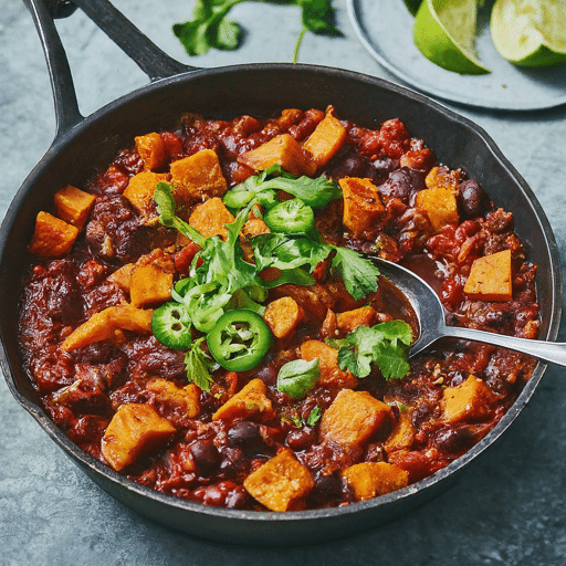 Vegan Chilli with Sweet Potato