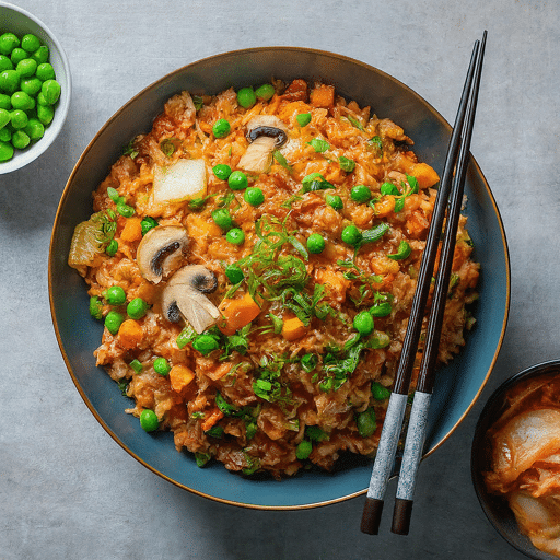 Vegan Kimchi Fried Rice