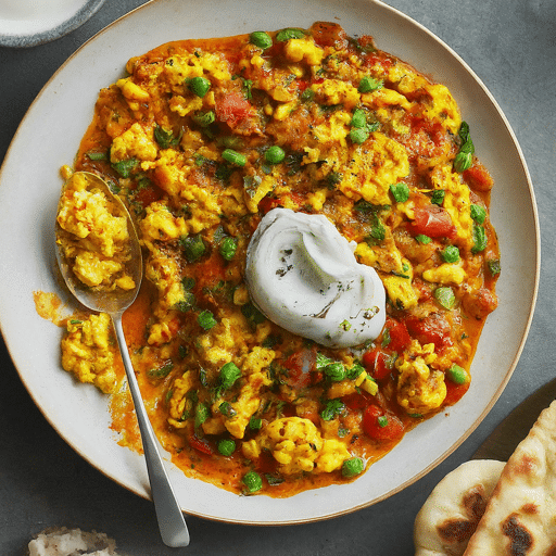 scrambled egg curry