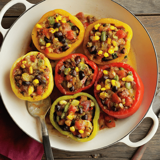 stuffed bell peppers veg