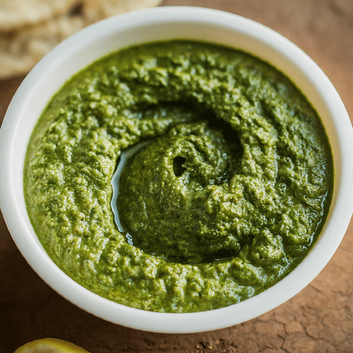 Green Chutney chaat 