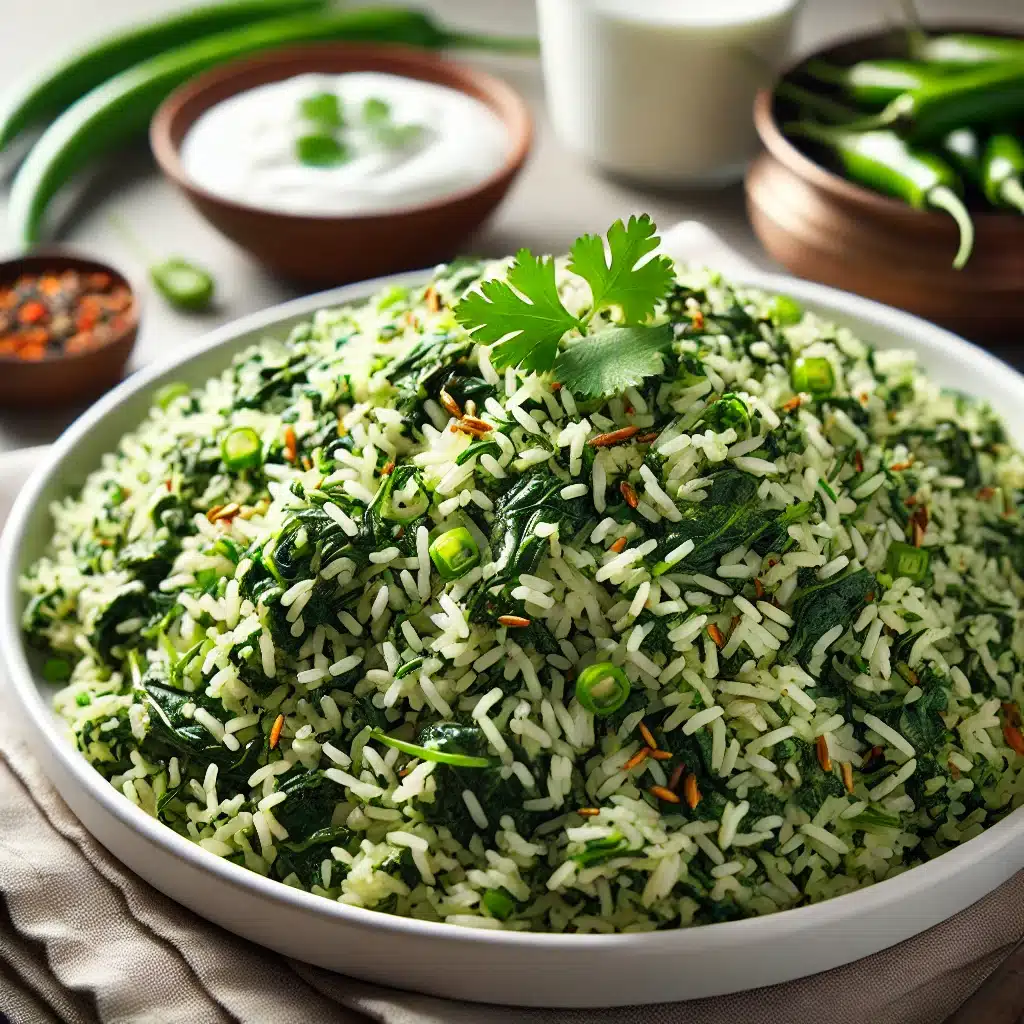 பாலக்கீரை புலாவ் – Palak Keerai Pulao Recipe in Tamil