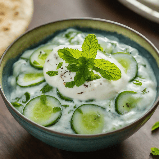 Cucumber raita salad