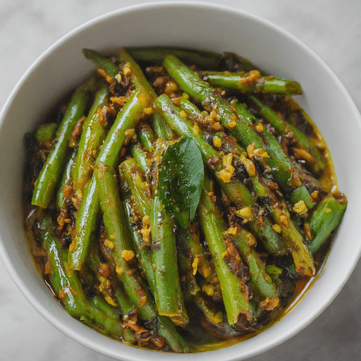 Green Beans with Garlic Tadka