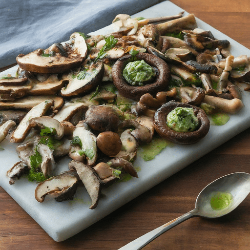 Grilled Mushrooms with Herb Butter