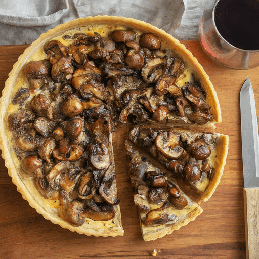 Mushroom tart