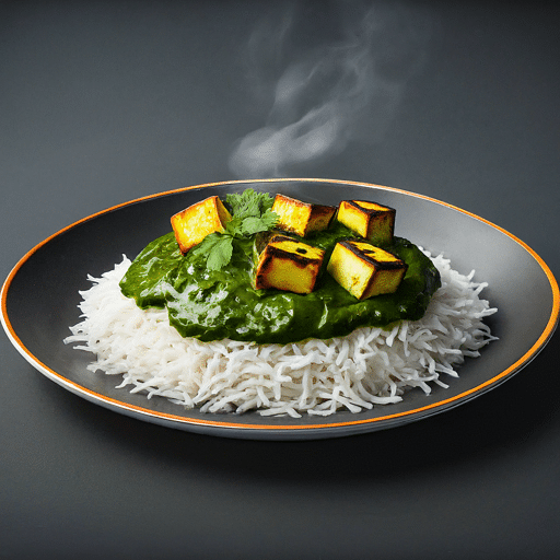 Palak Paneer with Basmati Rice