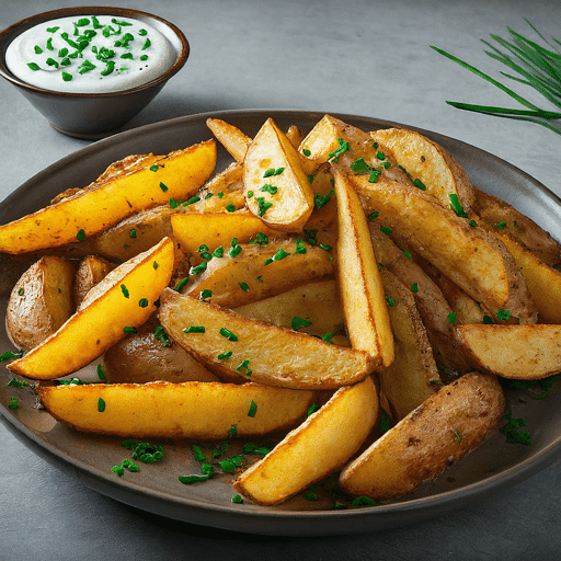 Potato wedges dinner idea