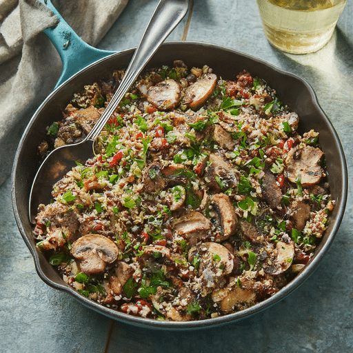 Saut ed Mushroom and Quinoa Salad