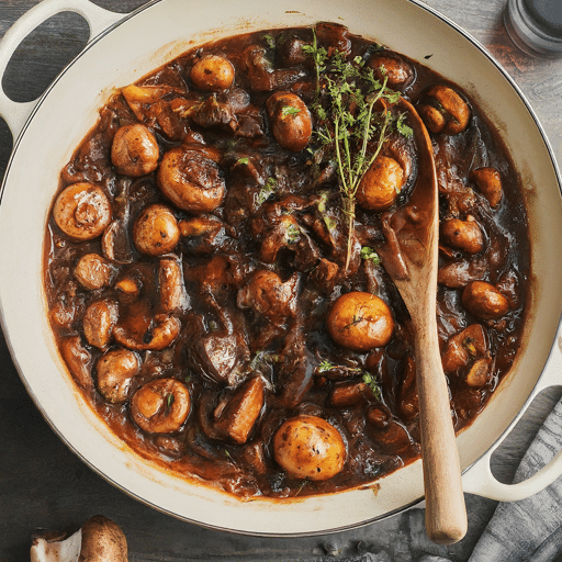 Vegan Mushroom Bourguignon