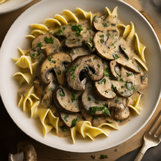 Vegetarian Portobello Mushroom Stroganoff