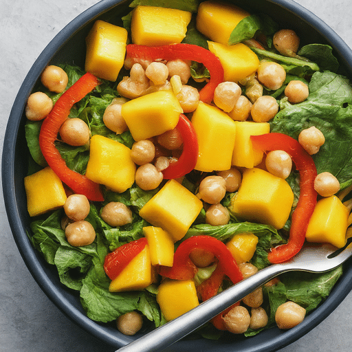 mango and chickpea salad