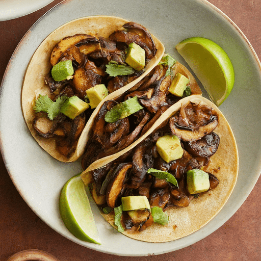 spicy mushroom tacos