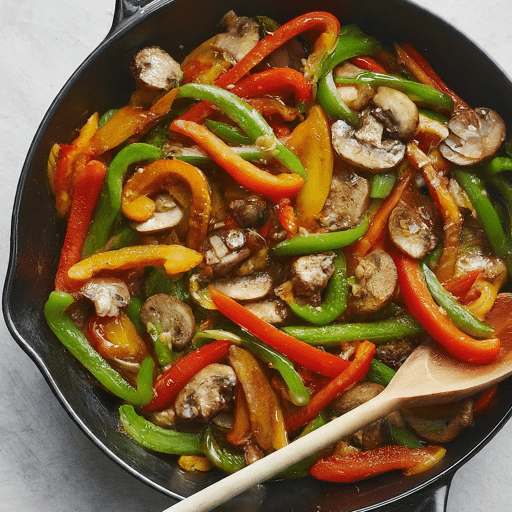 Capsicum & Mushroom Stir Fry