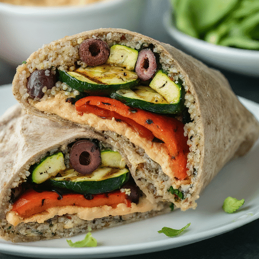 Mediterranean Quinoa Wrap