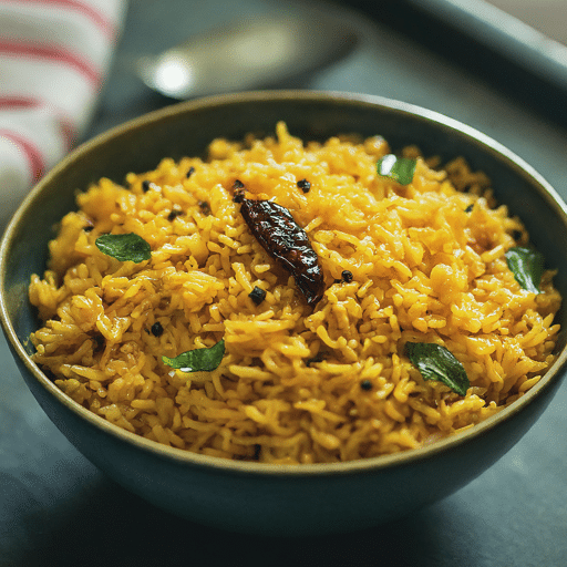 Tamarind Rice (Puliyogare)