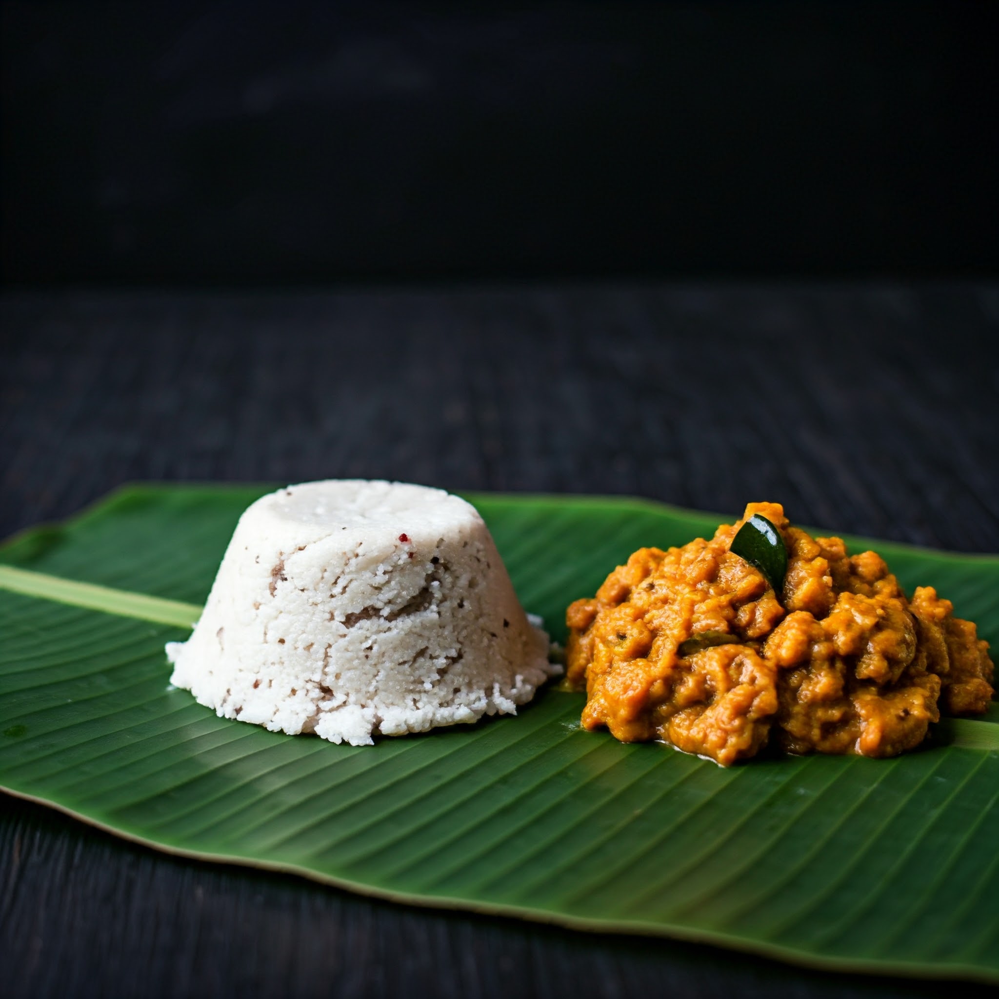 Puttu and Kadala curry