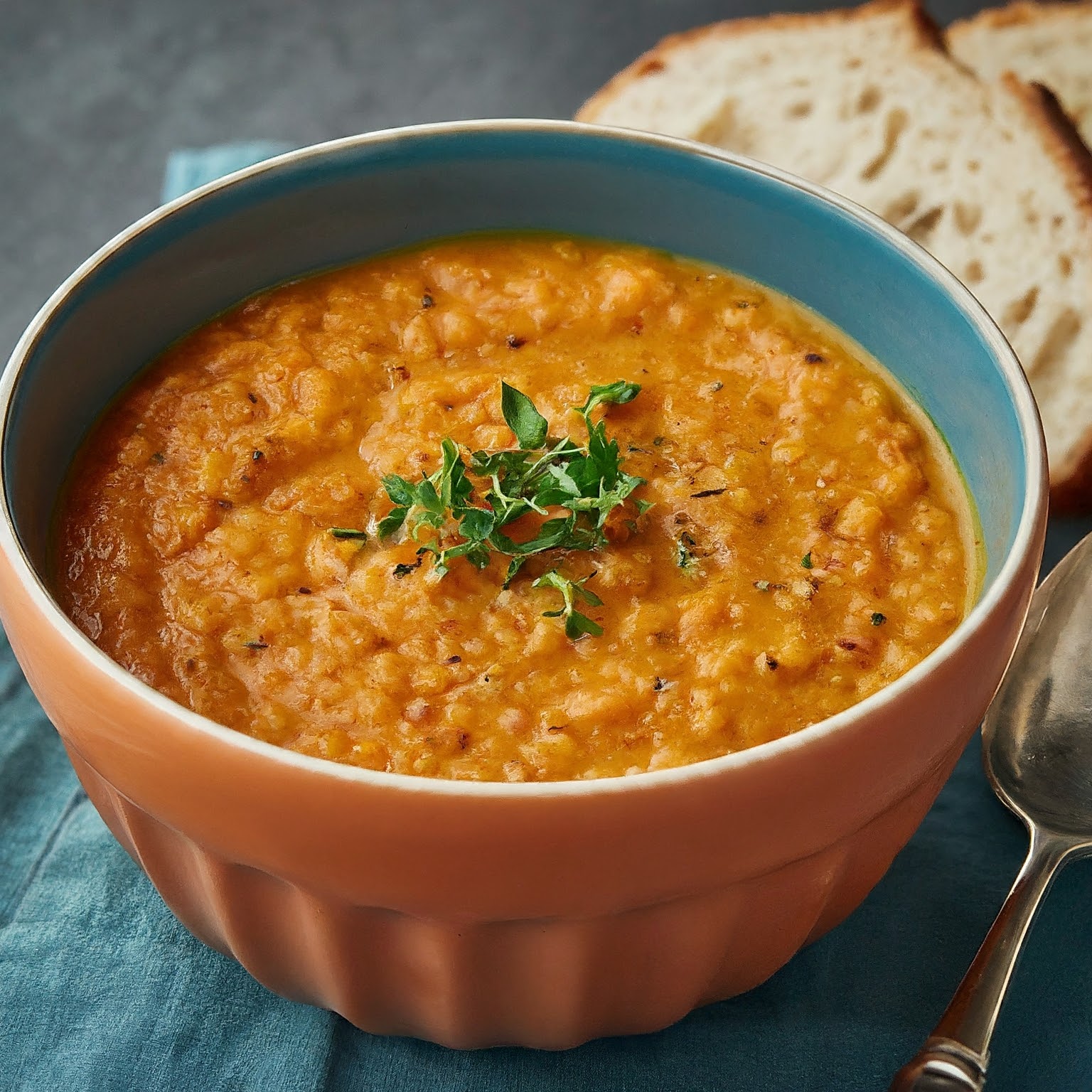 Spiced Carrot and Red Lentil Soup