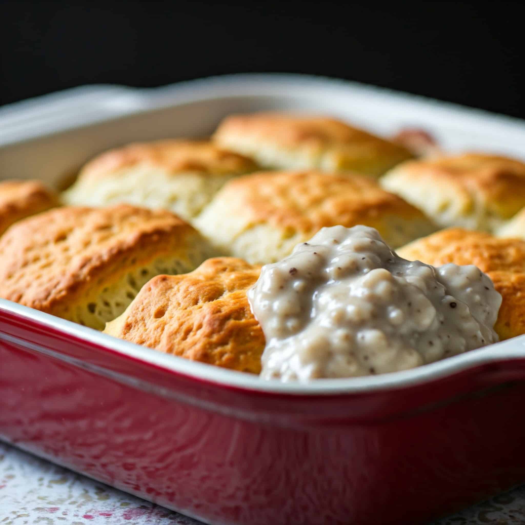 Biscuits and Gravy Casserole