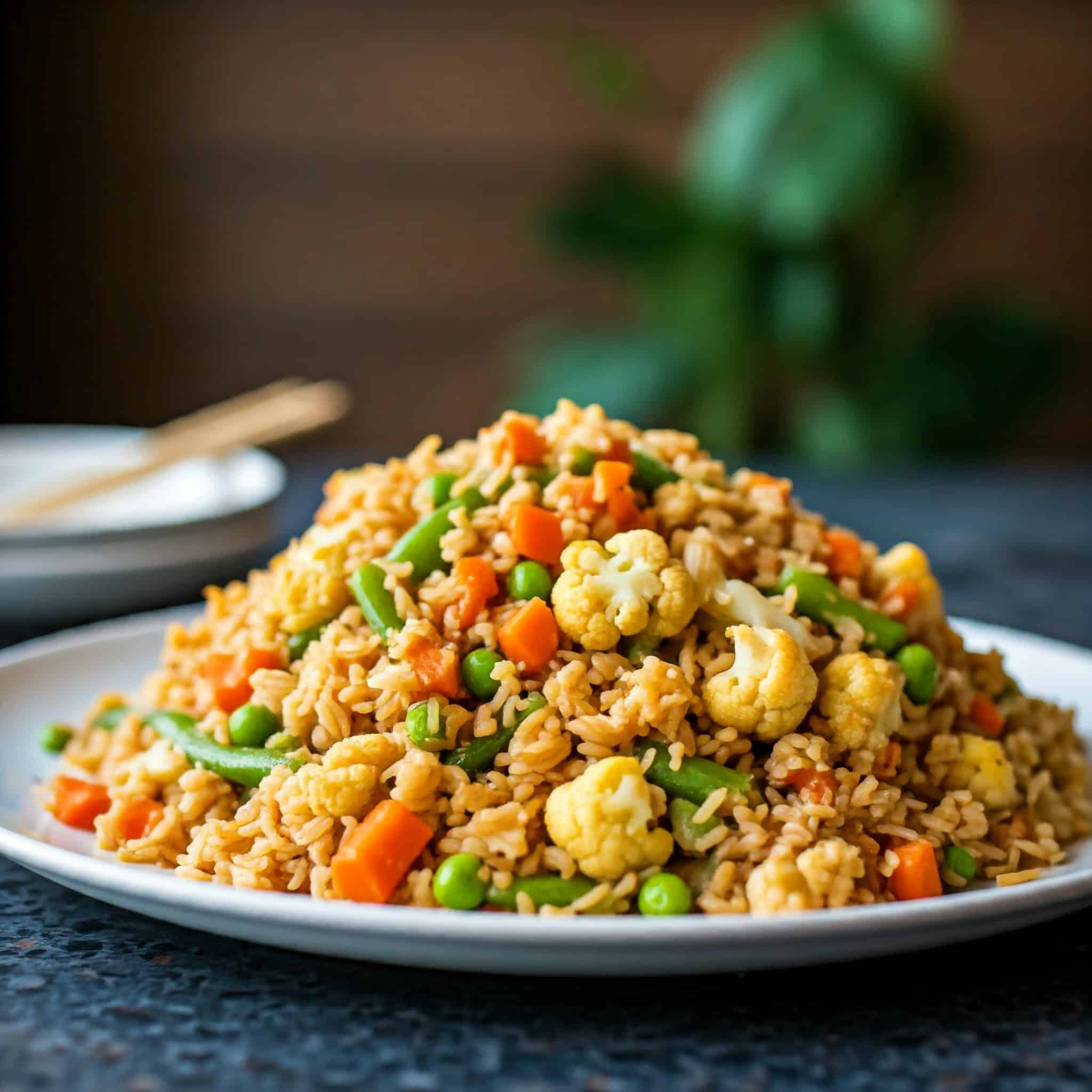 Cauliflower Fried Rice with Added Veggies