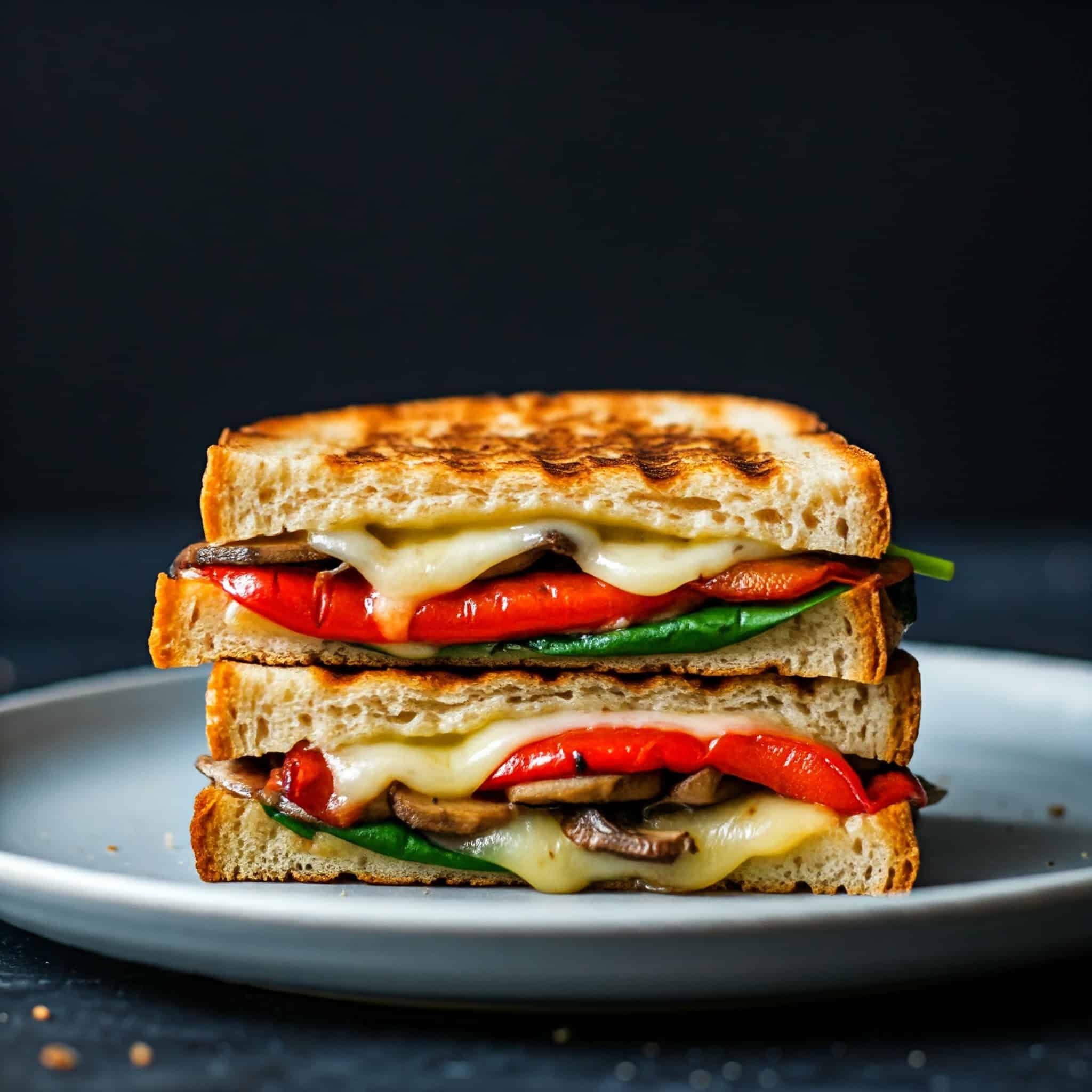 Grilled Cheese Bread with Vegetables