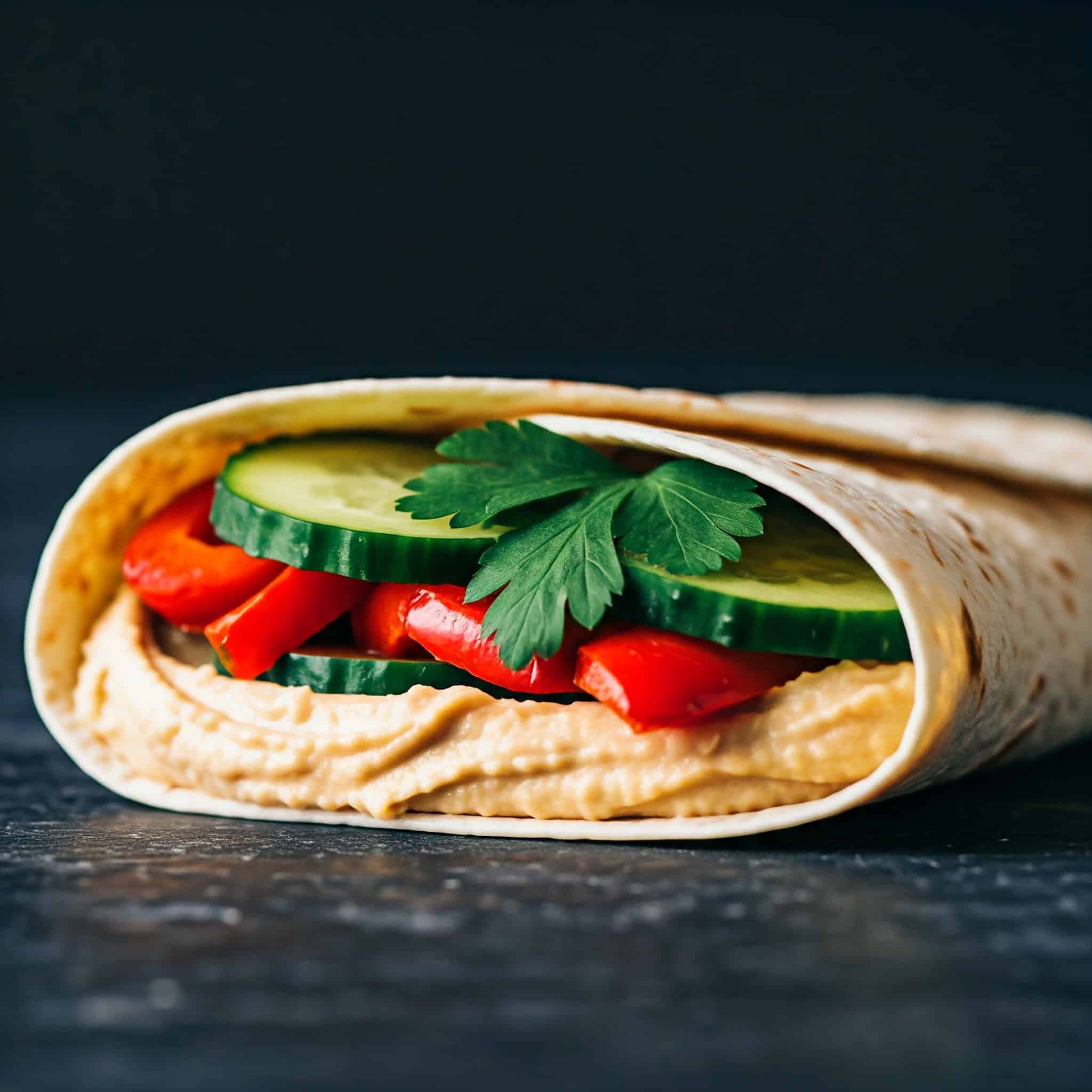 Hummus and Veggie Wraps