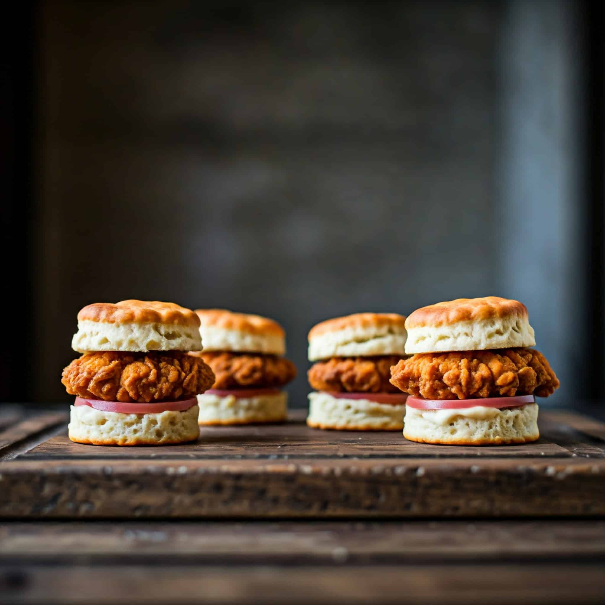 Mini Chicken Biscuit Sandwiches