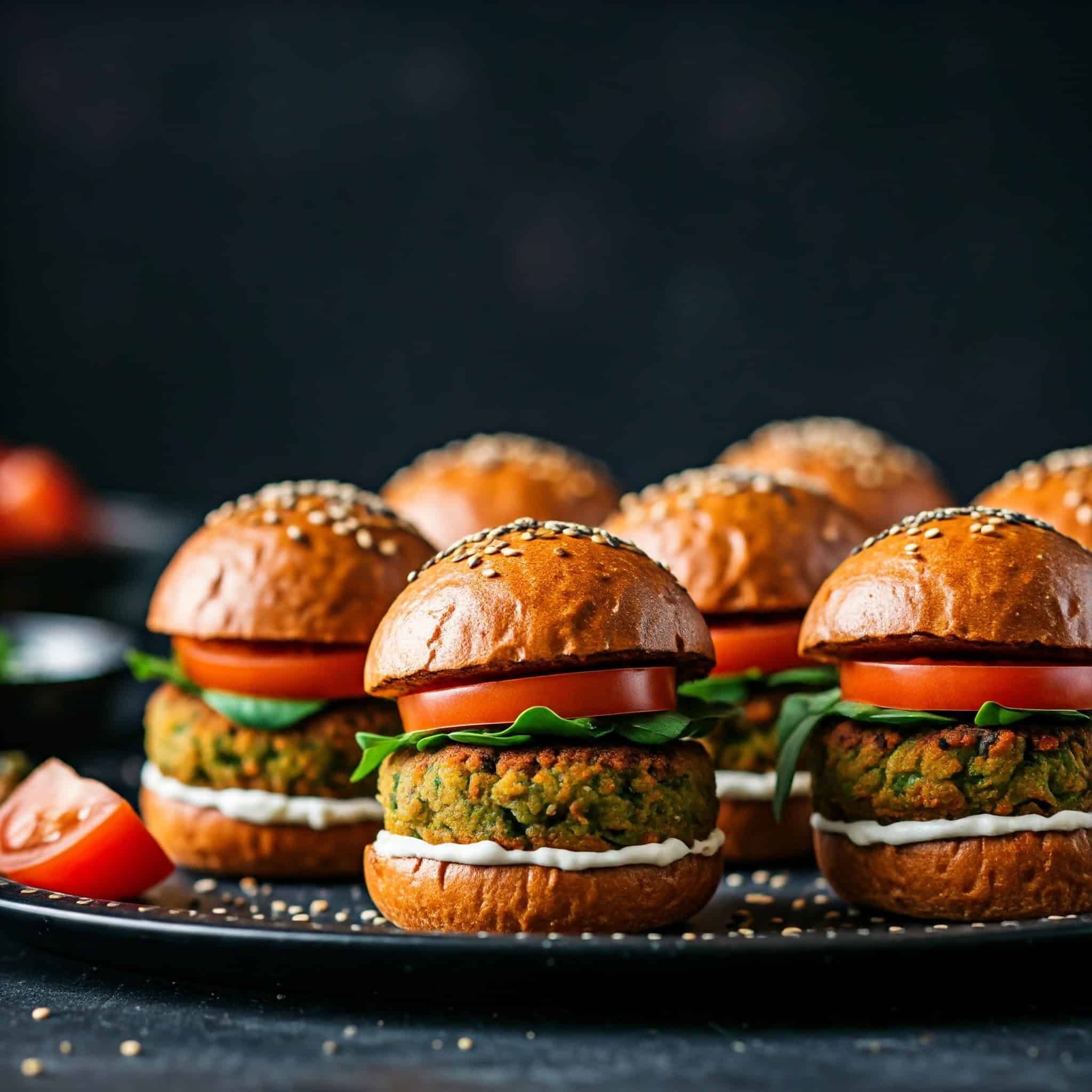 Mini Falafel Burgers