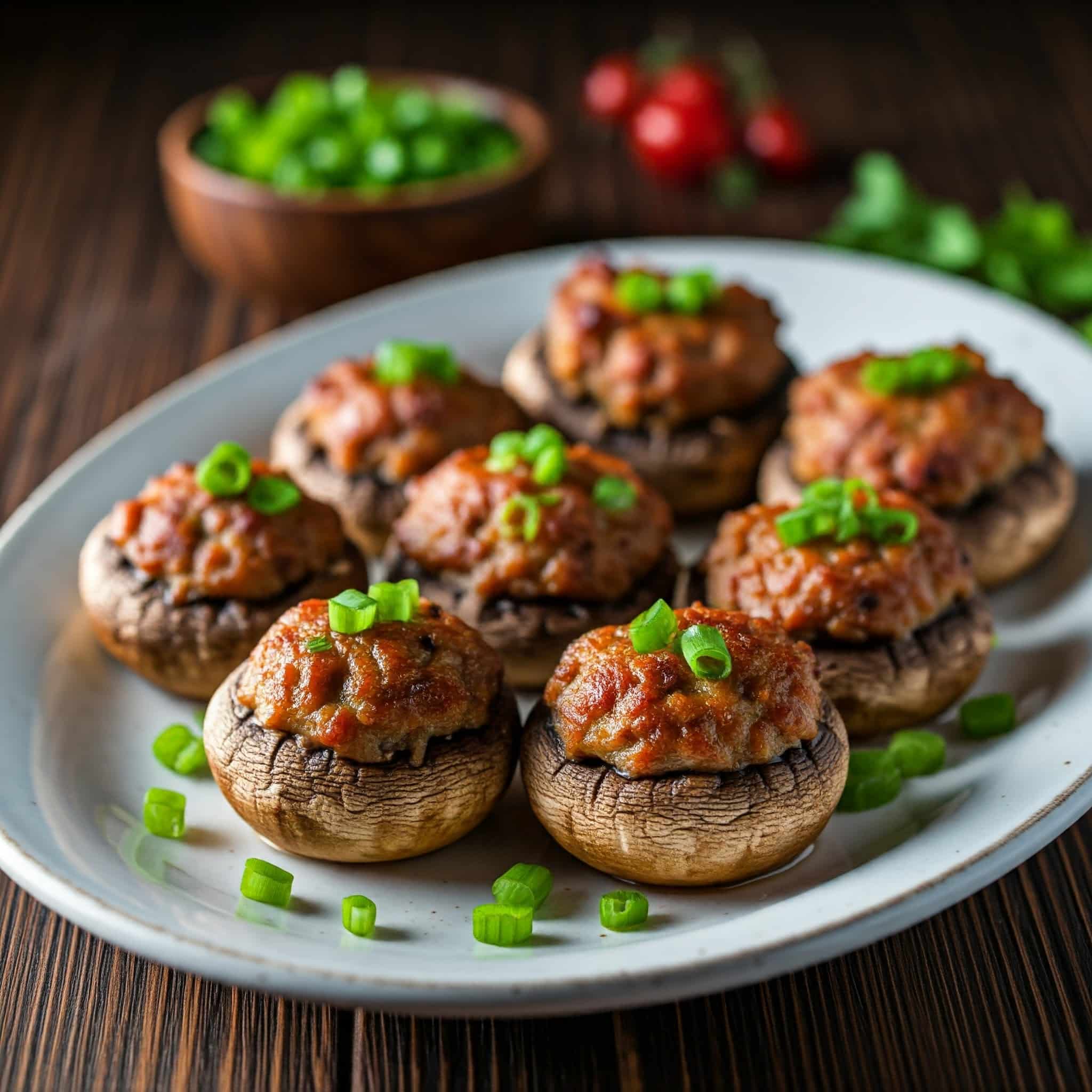 Sausage Stuffed Mushrooms