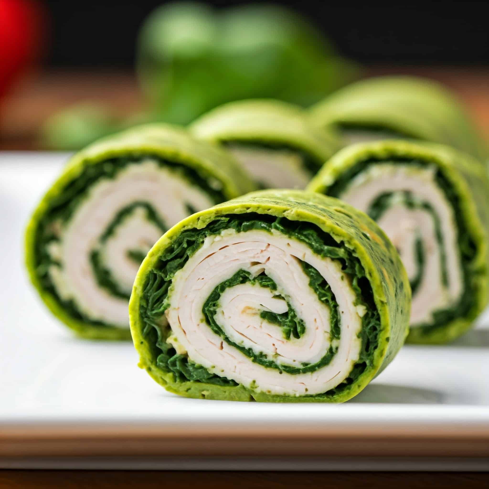 Turkey Spinach Pinwheels