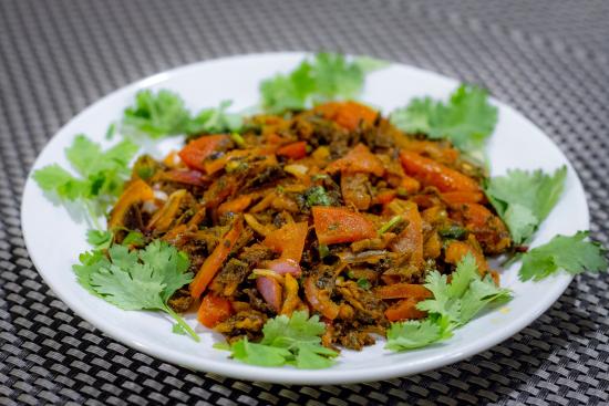 A traditional Nepali dish made with fermented spinach leaves.