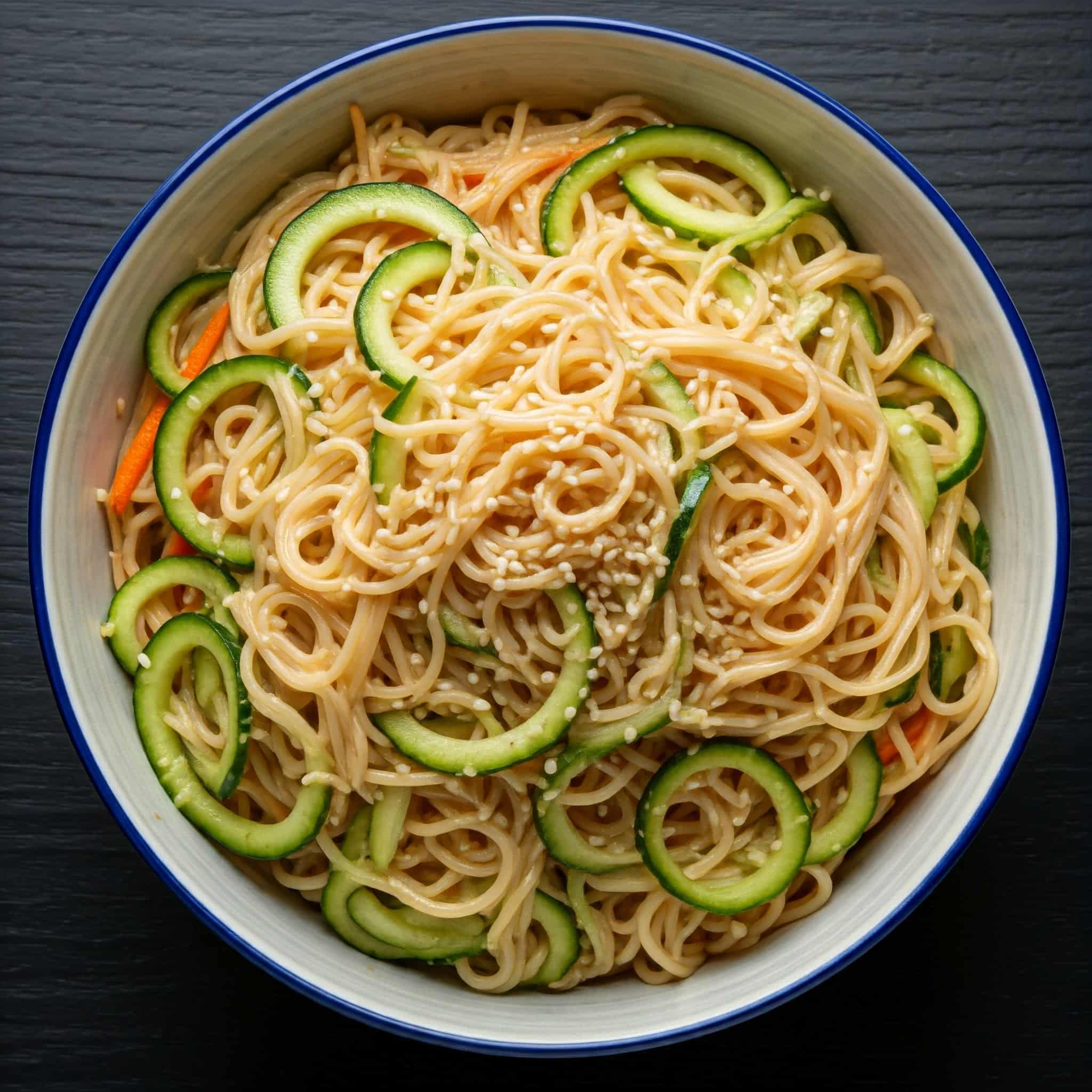 Cold Sesame Noodles with Spiralized Vegetables