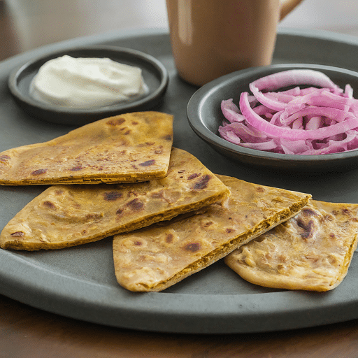 Leftover Lentils Breakfast Flatbread Indian Dal Parantha