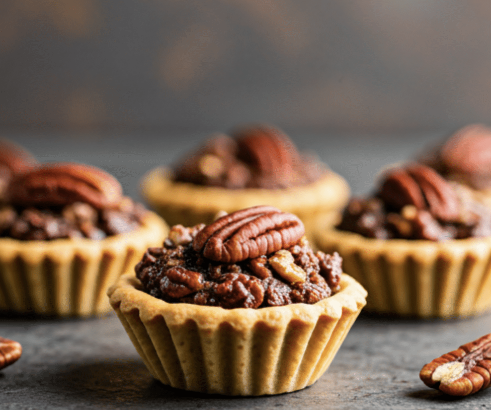 No Bake Pecan Pie Mini Tarts