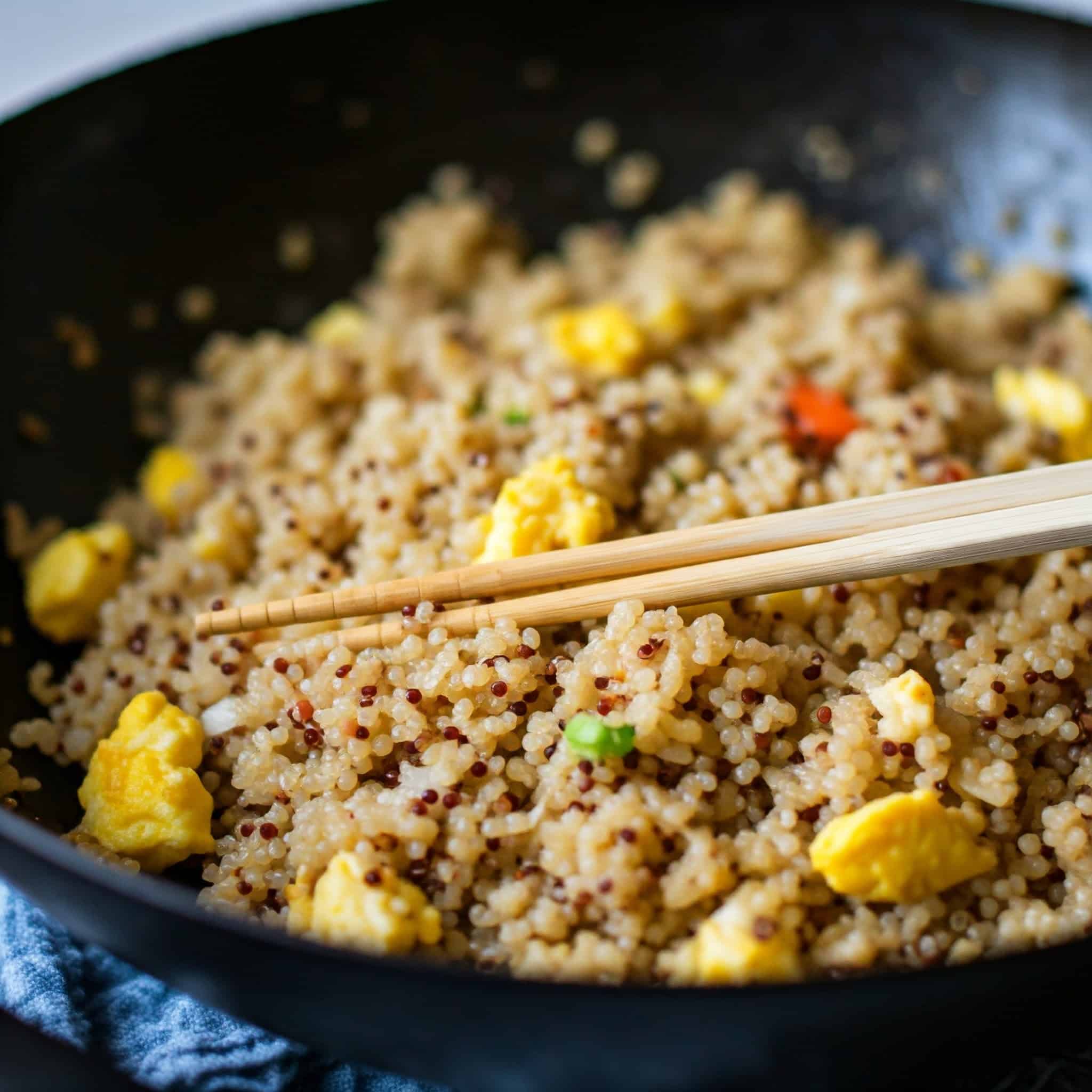 Quinoa egg fried rice