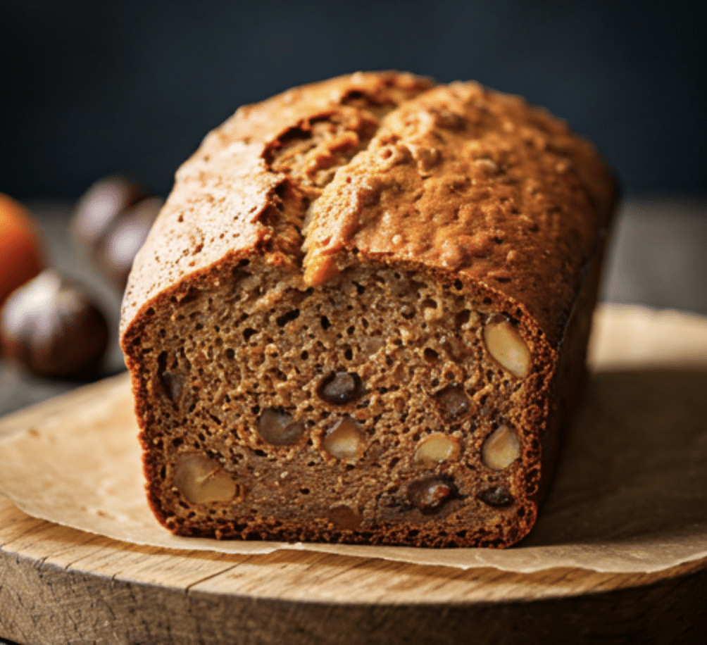 Sweet Potato Chestnut and Apricot Loaf