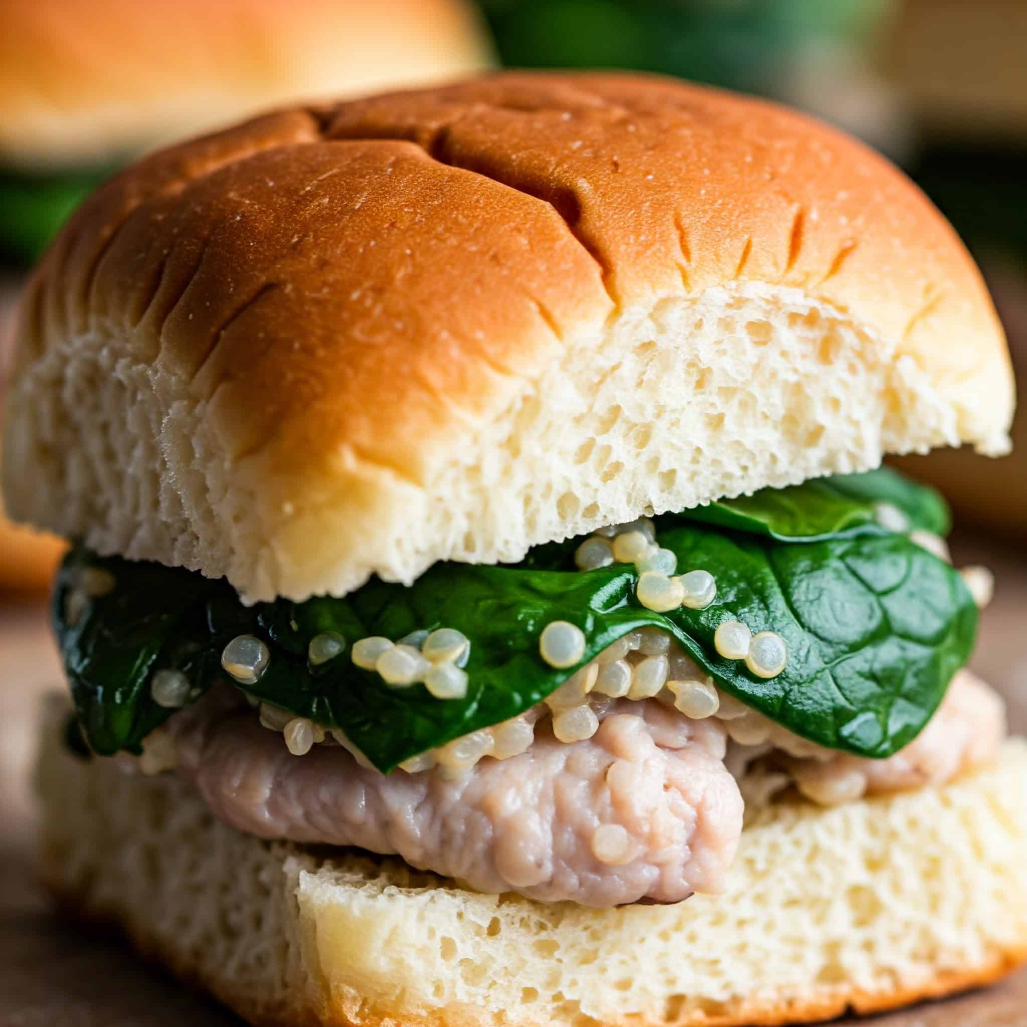 Turkey and Spinach Quinoa sliders