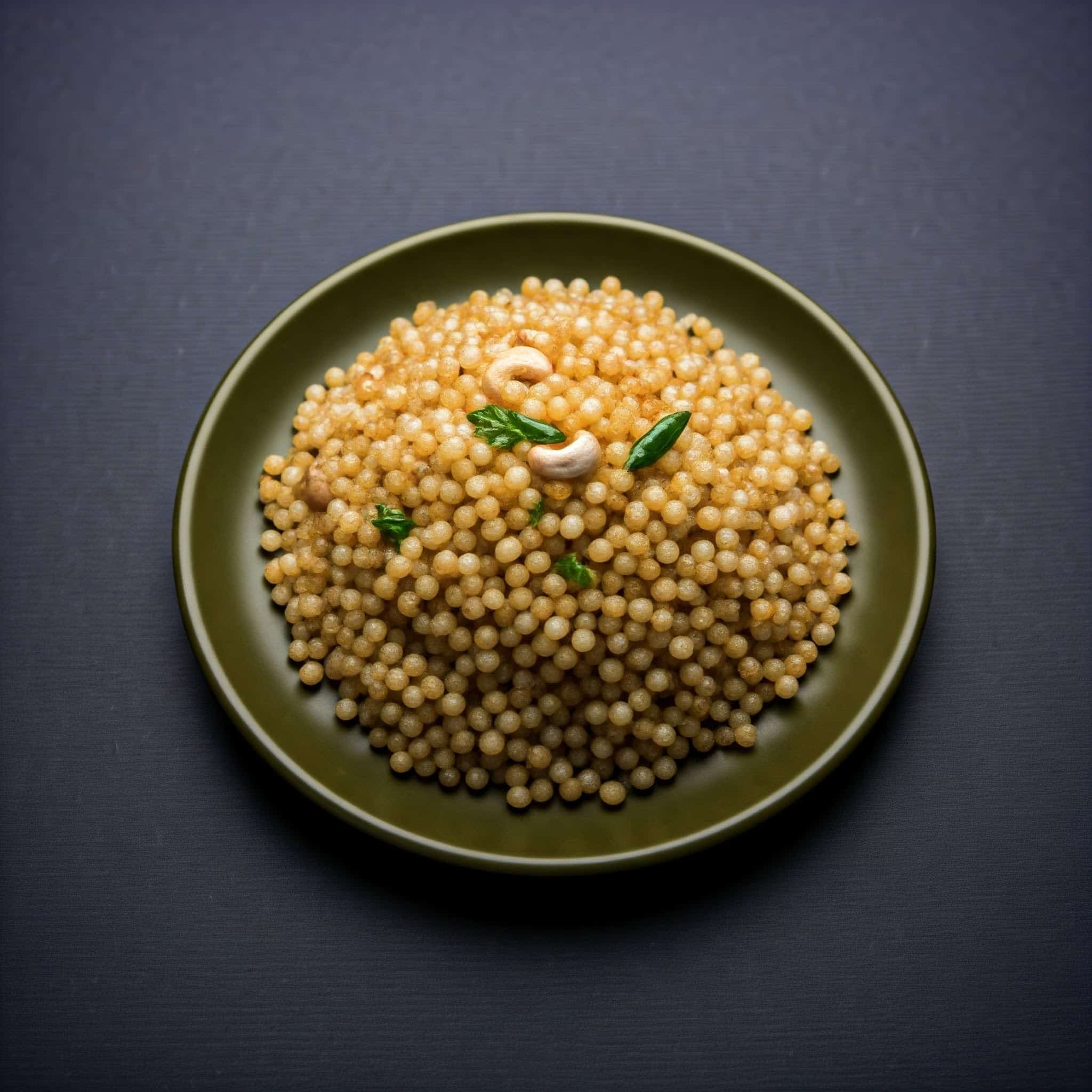 A graphic illustration of Sabudana Khichdi