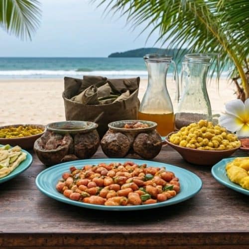 Traditional Lakshadweep food spread