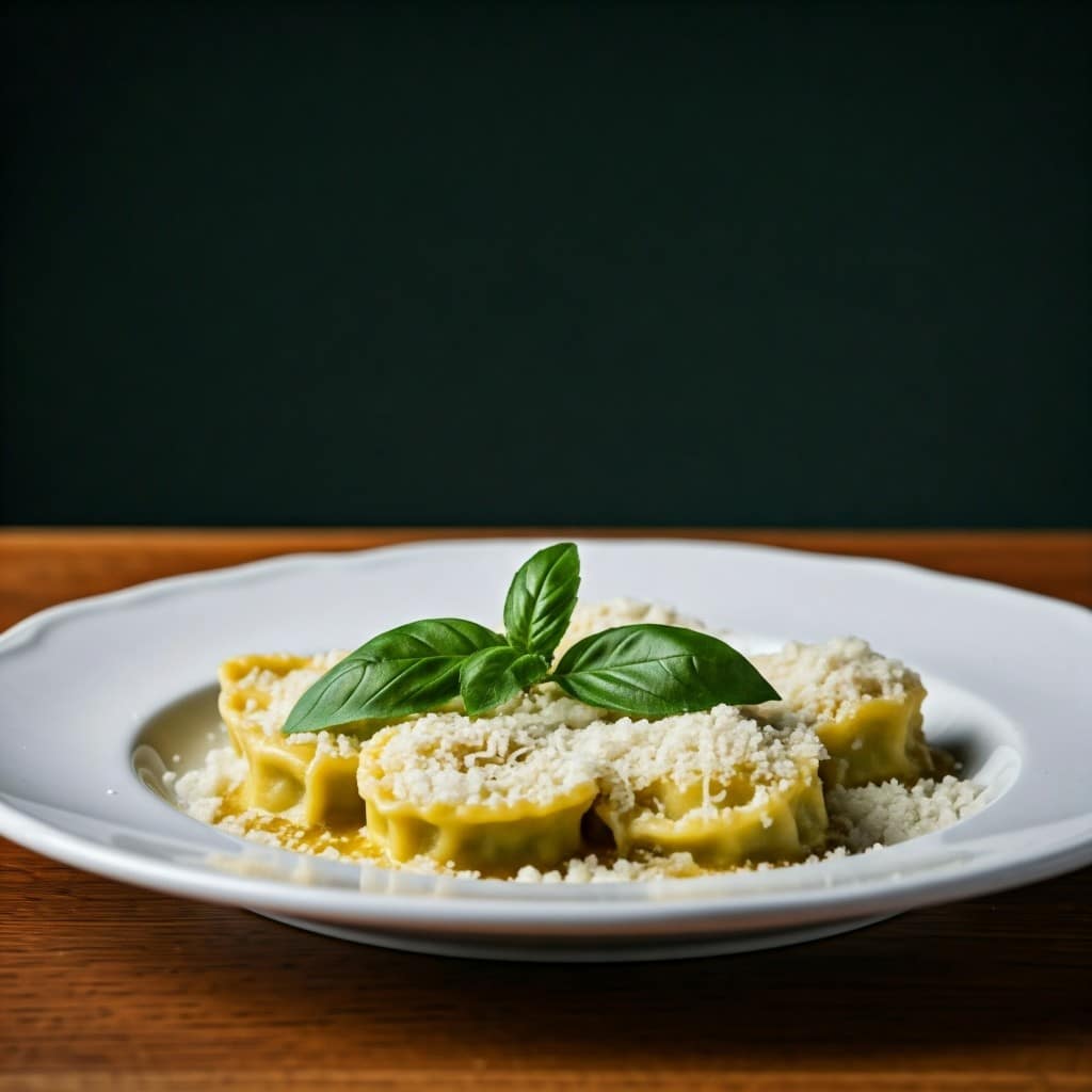 Agnolotti stuffed with Spinach and Ricotta