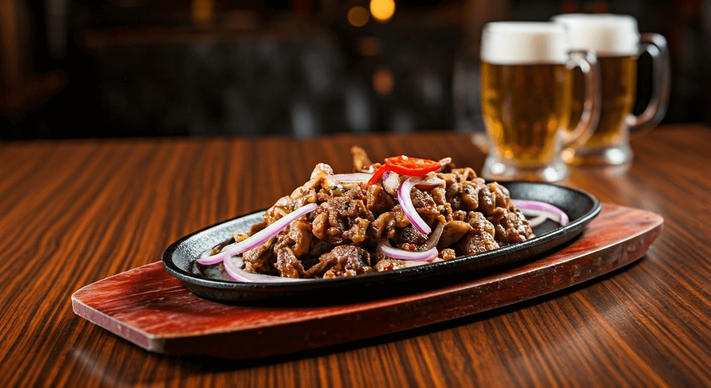 Sizzling Sisig dish