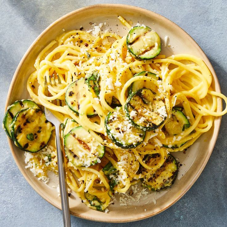 Grilled Zucchini Carbonara